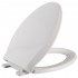 ToWo Toilet Seat Elongated Closed Front with Cover White