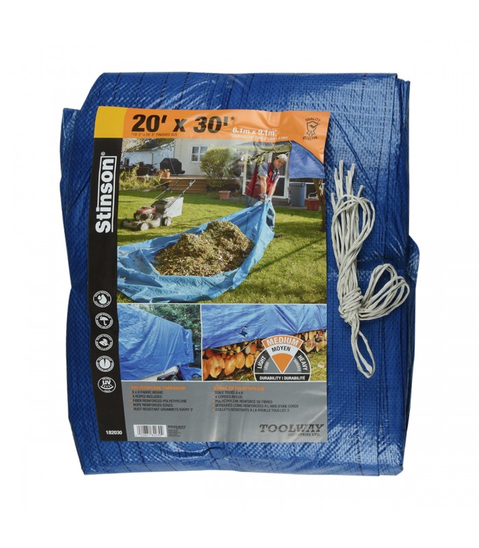 Stinson Tarpaulin 20 ft x 30 ft Blue