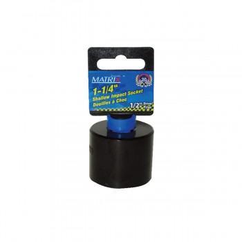 Tooltech FirmGrip Douille à choc peu profonde 1-1/4 po x 1/2 po Cr-V - SAE