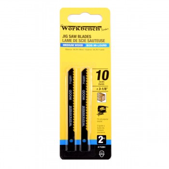 ToolTech Xpert Jigsaw Blades 3-1/8 in. 10T For Wood Cutting - Pack of 2