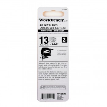 ToolTech Xpert Lames de scie sauteuse 2-3/4 po 13 dents pour la coupe du Bois - Paquet de 2