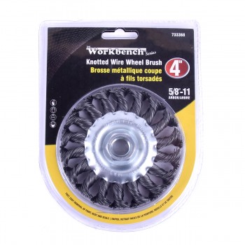 Tooltech Xpert Knotted Wire Wheel Brush 4in Shank 5/8 in.