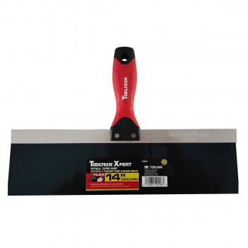 ToolTech Xpert Drywall Taping Knife Soft Handle Flex Blue Steel Blade 14 in. (350mm)