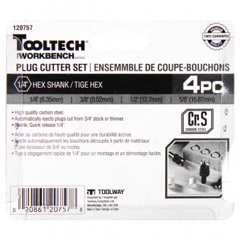 Tooltech Workbench Ensemble de 4 coupe-bouchons HCS