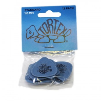 Dunlop Pic de guitare 1.0 mm - Bleu - Paquet de 12