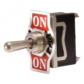 PureVolt Interrupteur à levier momentané - Marche/Arrêt/Marche - N.O. - S.P.D.T. - 125 V/250 V - 20 A/15 A - 3 Pins