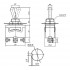 PureVolt Momentary Toggle Switch - ON/OFF/ON - N.O. - S.P.D.T. - 125 V/250 V - 20 A/15 A - 3 Pins