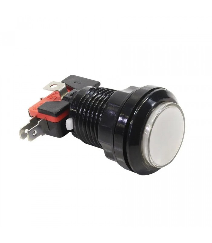 PureVolt Interrupteur à bouton poussoir momentané illuminé - S.P.D.T. - N.F. - 125/250 V - Blanc