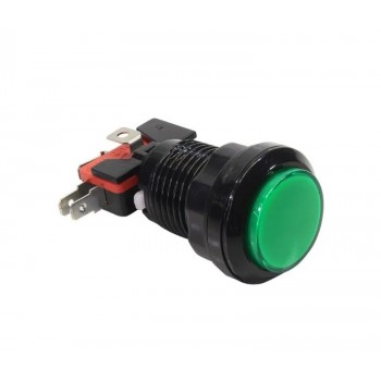 PureVolt Illuminated Momentary Push Button Switch - S.P.D.T. - N.C. - 125/250 V - Green