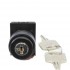 NHD Rotary Key Switch - 3 Positions 45° - N.O/N.C. - Black