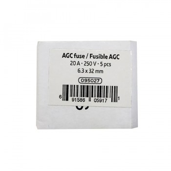 Fusible AGC - Action rapide - 20 A - Paquet de 5