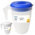 ERAware Pichet à jus en plastique avec couvercle, 2 L