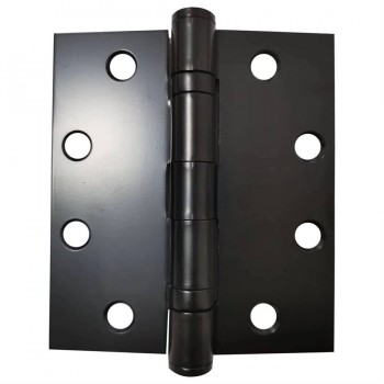 Tough Guard Full Mortise Adjustable Spring Hinge 4 in x 4-1/2 in Square Corner Matt Black