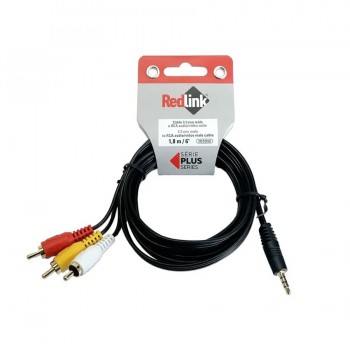 RedLink 3.5mm TRRS Male to RCA Male Cable - 6 ft