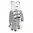 TWXpert Knitted Poly/Cotton Gloves White With Black PVC Dots (XL)