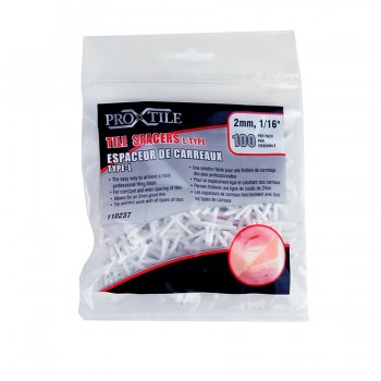 Pro-X-Tile 3/32 In. (2mm) Tile Spacers - Bag of 100