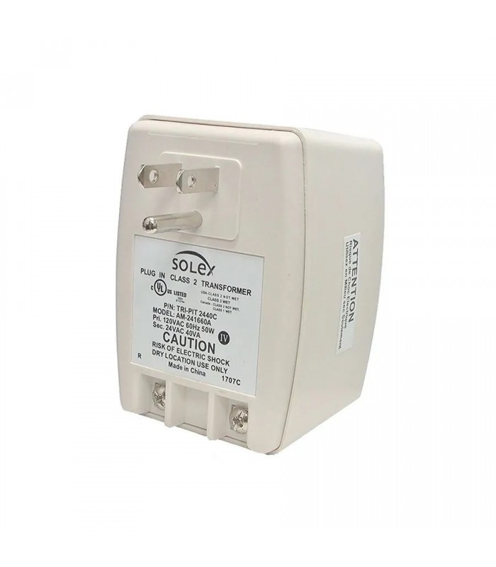 120 V AC to 24 V AC Plug-In Transformer - 40 V A