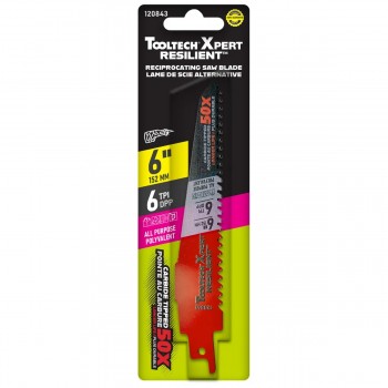 ToolTech Xpert Reciprocating Saw Blade CT 6in 6TPI For Wood & Metal Nails Cutting