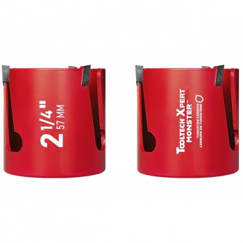 ToolTech Xpert Scie cloche à 3 grandes dents à pointe carbure 2-1/4 po