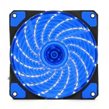 Ventilateur LED à lumière bleue 120x120x25mm (boîtier)