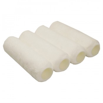 Toolway Tradition Recharge pour rouleau à peinture en microfibre, poils de 9-1/2 po x 12 mm - Paquet de 4