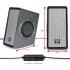 GOgroove Laptop Computer Speakers - SonaVERSE O2 USB Powered Desktop Speakers with Dual Passive Bass Woofers