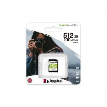 Kingston Canvas Select Plus Carte SD UHS-I SDHC Classe 10 - 512 Go