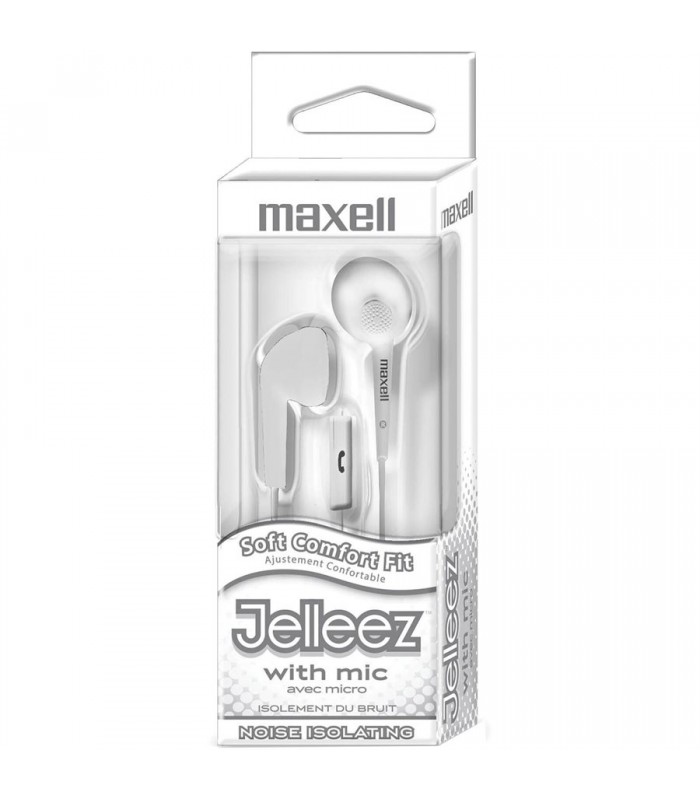 Écouteurs Maxell Jelm-BK avec microphone Écouteurs Blanc de la série Jelleez