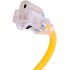 FlexiCord Extension Cord Outdoor SJTW 14/3 Lighted Single Tap Yellow - 50 ft