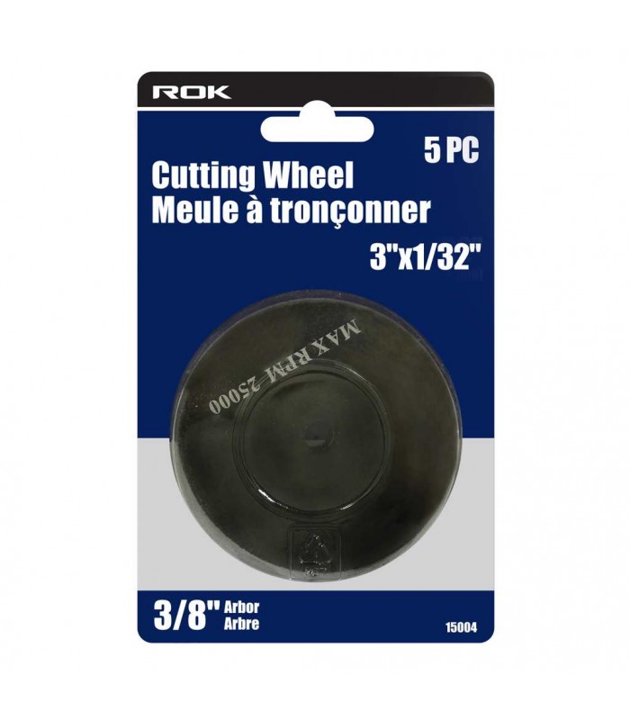 ROK Metal Cut-off Wheel 3 in. x 1/32 in. - Flat - Pack of 5