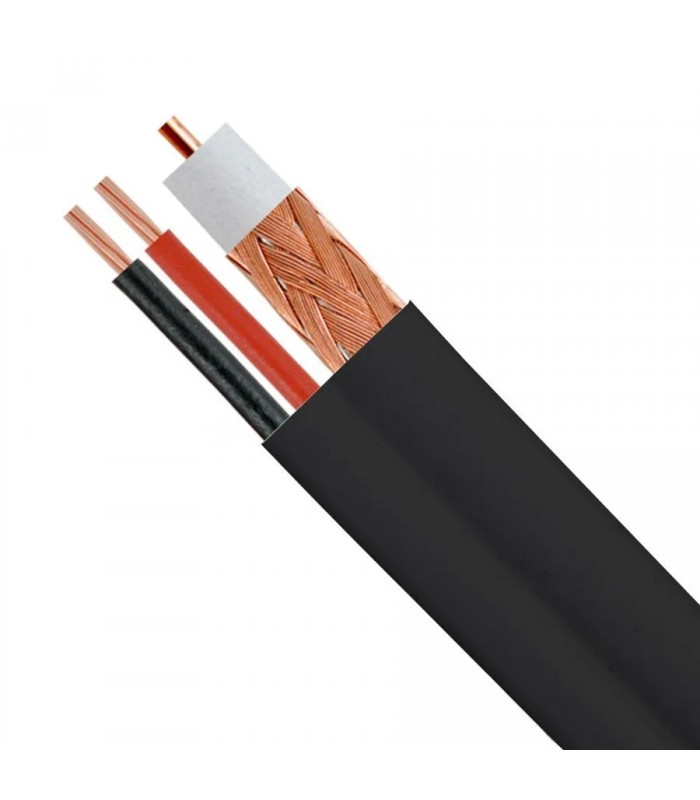 RedLink Câble siamois RG59U pour caméra - 152m (500 pi.) - Noir