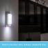 GE Applique murale LED sans fil, détecteur de mouvement, marche/arrêt manuel, lumière blanche chaude, fonctionne avec piles