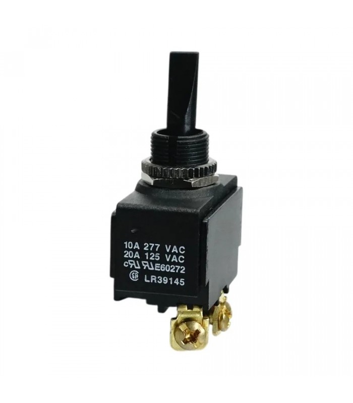 Interrupteur à levier 2 positions Marche/Arrêt - S.P.S.T - 125V - 20A - Bornes à vis