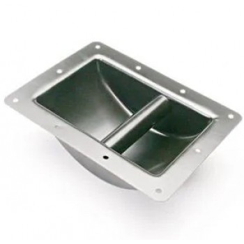 Poignée encastrée en métal pour haut-parleur - 220 x 160 mm