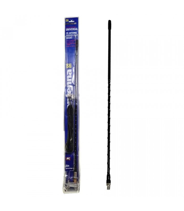 24.5-Inch (62.2 cm) CB Antenna with Mount and Cable - Black