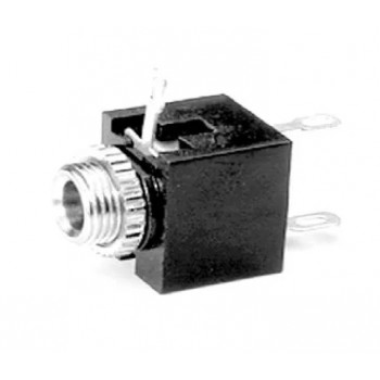 3.5mm Enclosed Mono Female Jack - Panel Mount