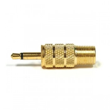 3.5mm Mono Male To F-81 Adapter Gold Plated