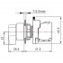 NHD Rotary Switch (Long Shaft) 2 Pos 90° illum - White