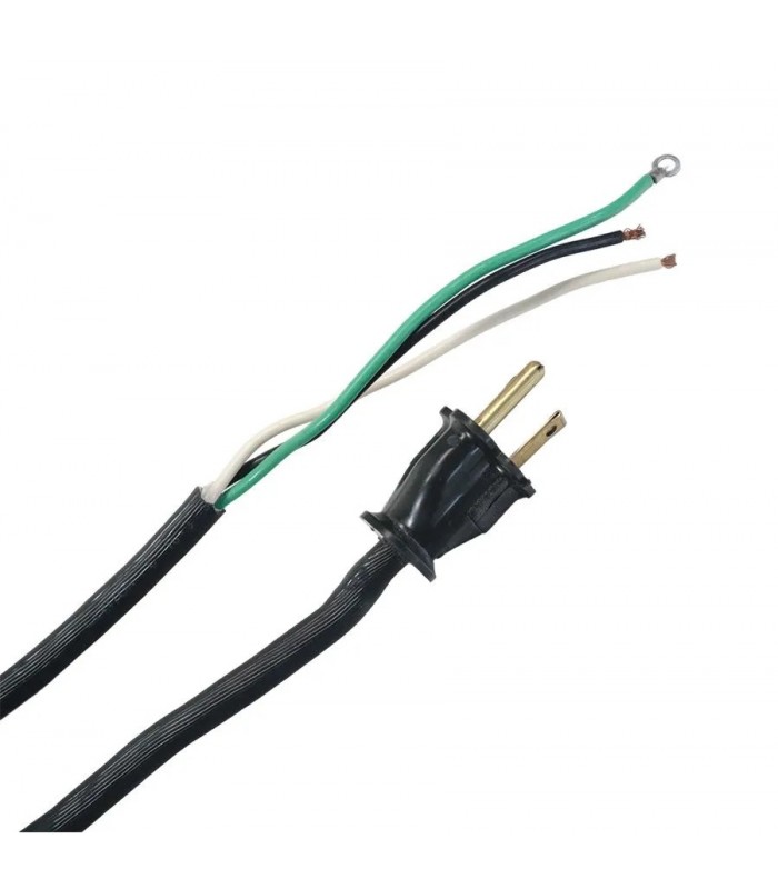 Câble d'alimentation CA 3C/16 AWG sans terminaison à fiche NEMA 5-15P - 4 pieds (1.24 m)