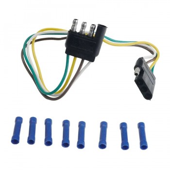 Câble connecteur de remorque plat à 4 broches - 30 cm