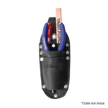 Porte-outils en cuir à 4 poches pour ceinture