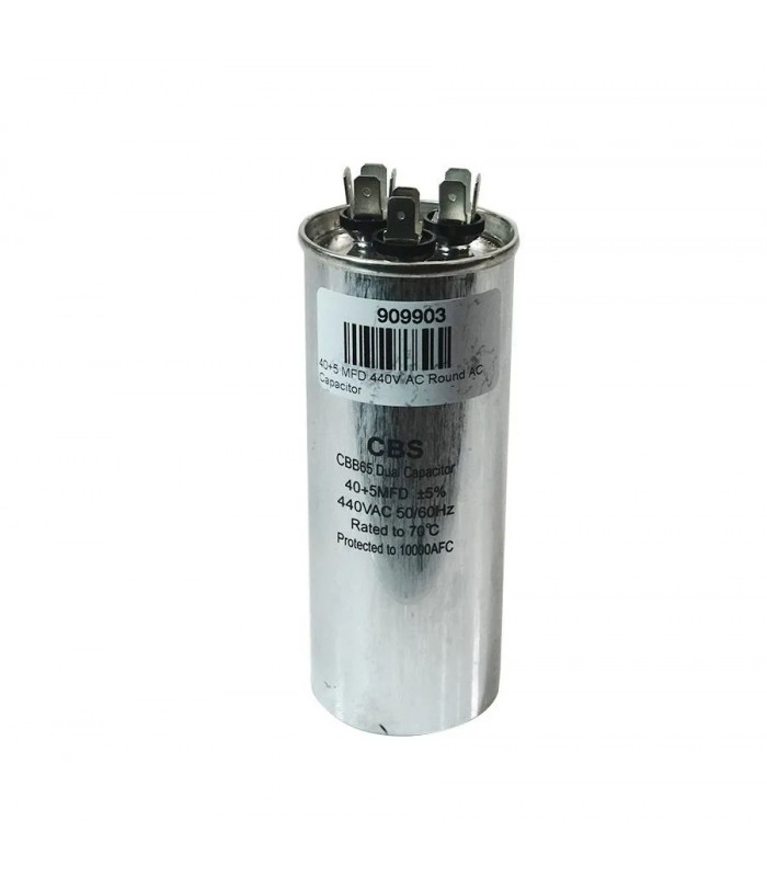 40 MF + 5 MF 440 V AC Round AC Capacitor