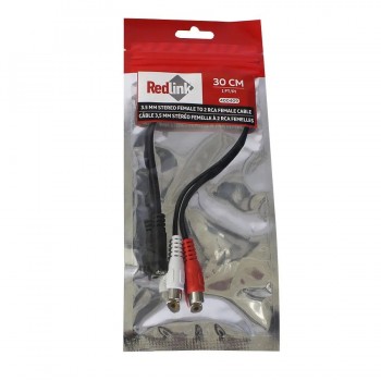 RedLink Câble 3.5 mm TRS femelle 2 RCA femelle - 30 cm