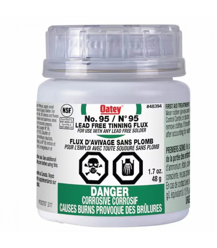 Flux d'avivage sans plomb N°95 Oatey 48394 48g