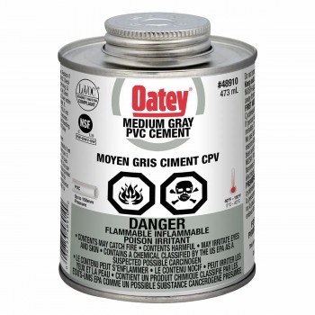 Ciment PVC Oatey gris moyen 473 mL