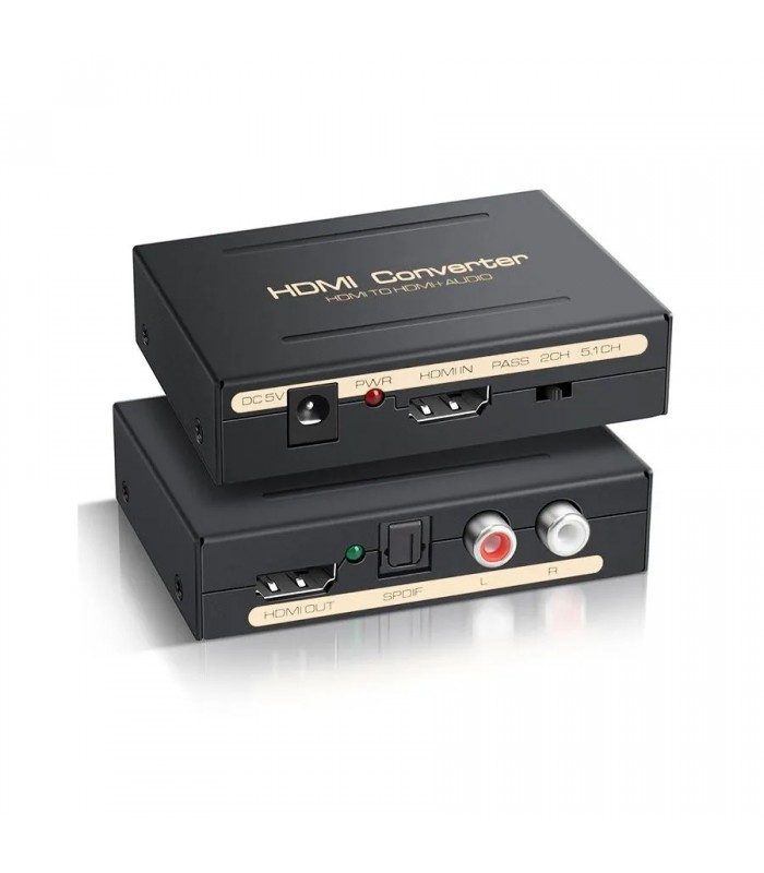 Extracteur audio HDMI 4K vers HDMI avec SPDIF optique et L/R