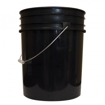 Seau en plastique noir de 5 gallons (épaisseur 0,090 po)