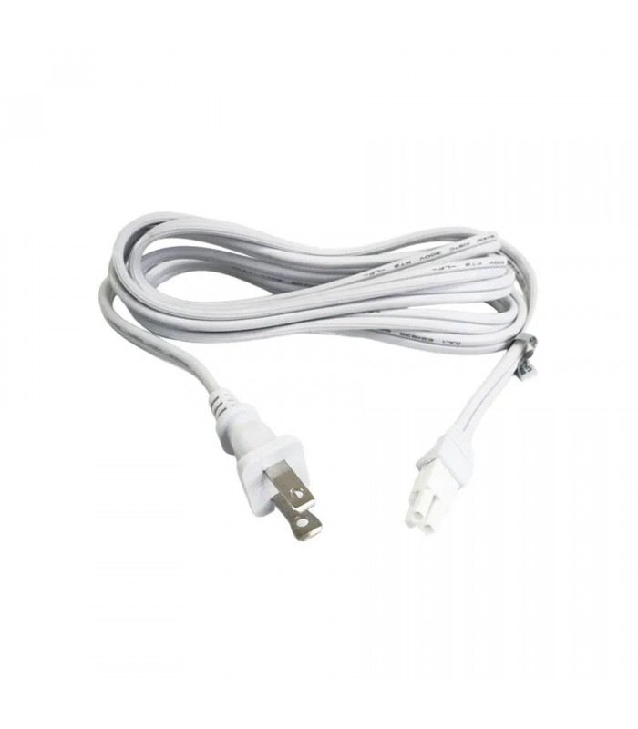 6 ft (1.82 m) 125 V NEMA 1-15P Male to JST Male Power Cable - White