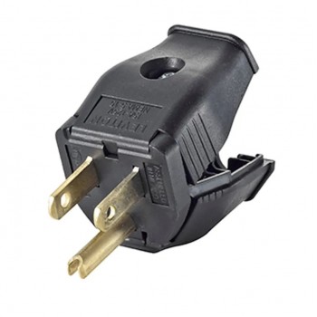 Leviton Fiche NEMA 5-15P polarisée 3 fils - 15 A/125 V - Noir