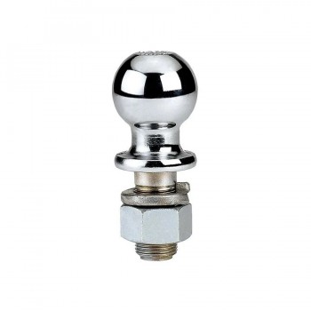 Valley Boule d′attelage en acier massif chromé - 2 X 1 X 2-7/8 po. - 6000 lbs